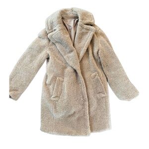 Women's Cream Teddy Coat